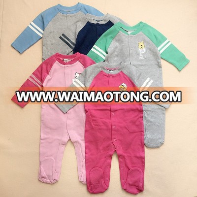 100% cotton baby romper with front and back print