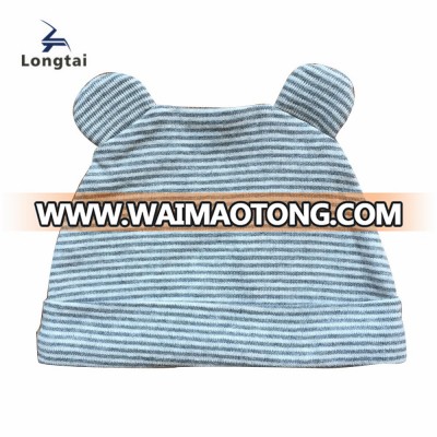 Spring Autumn Baby Knitted Warm rib Cotton Hat with 3D earS For Toddler Baby unisex